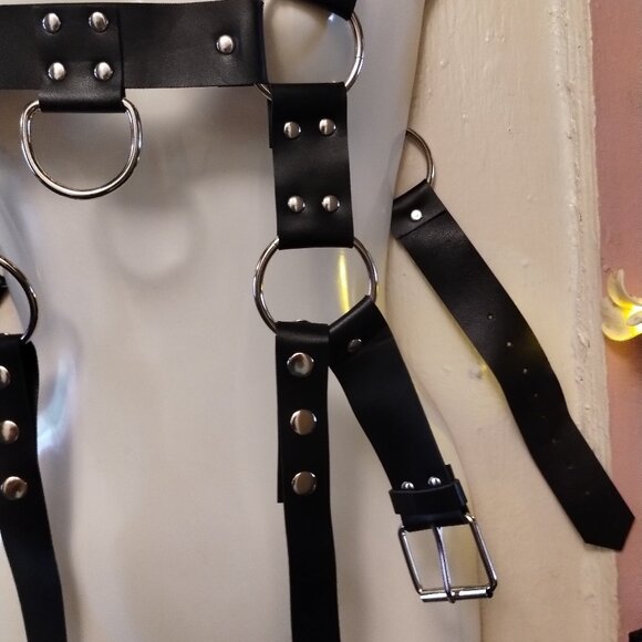 Faux Leather Bondage Strap Harness - Picture 3 of 6